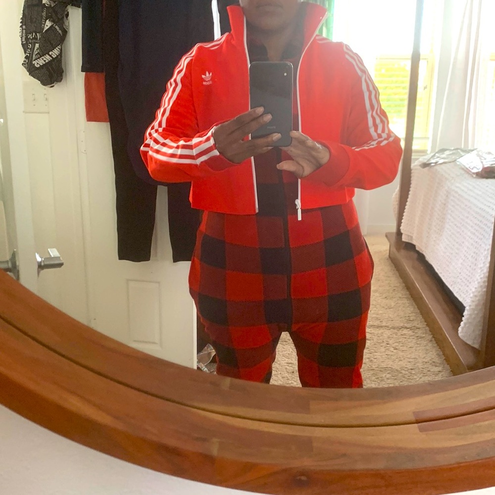 Adidas cropped track jacket